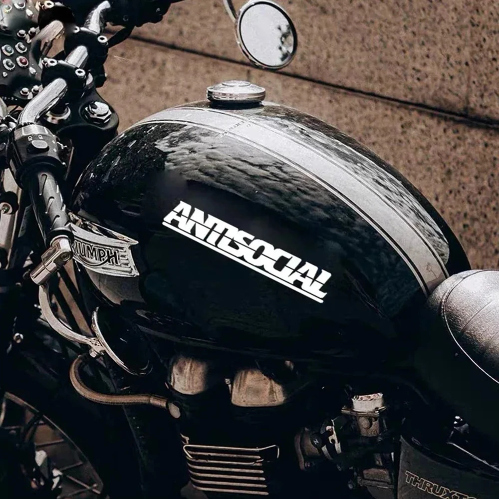 

Автомобильная наклейка с антиisocial буквами, кузов автомобиля, лобовое стекло, креативное стильное забавное окно, мото-стиль, декор, автоаксессуары для мотоциклов