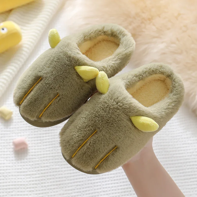 Children Cotton Slipper Plush Home Boy Indoor Anti-slippery Cute Cartoon Kid Shoe for Girl Kid Slipper Winer Shoe Pantufla Mujer