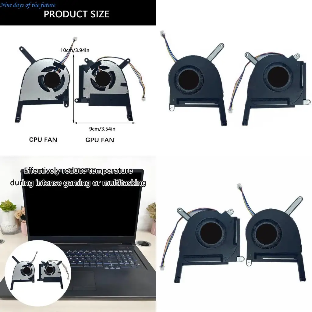 

Advanced GPU+CPU Fan for FA507RE-A15.R73050T Gaming Laptop Cooling Fan High Efficiency Airflows Stable Performances E65A