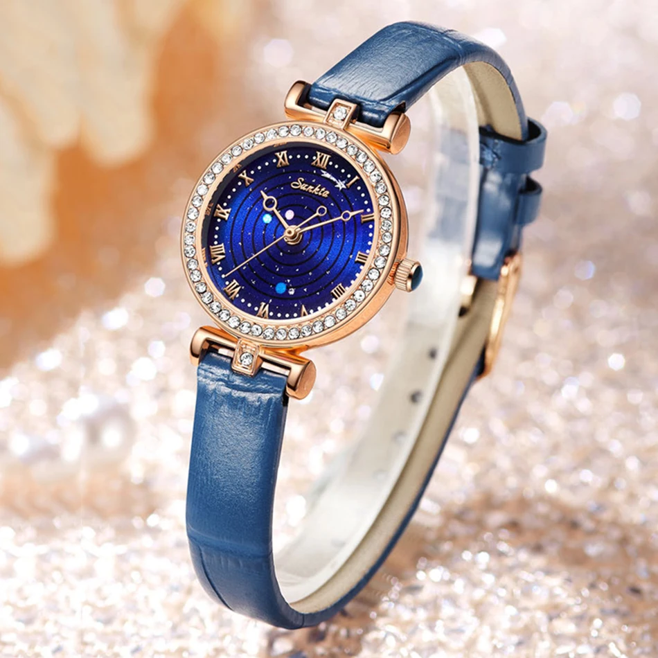 Lige frauen uhr sunkta marke luxus sternen himmel uhren für frauen lässig wasserdicht sport frauen armbanduhr montre femme