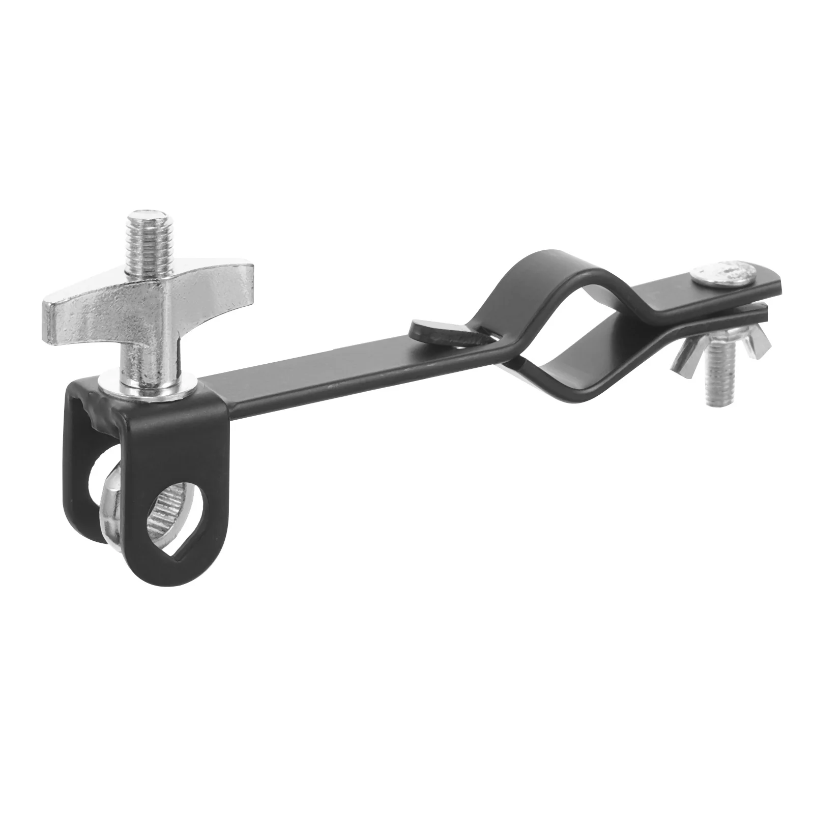 جرس البقر جبل قوس المشبك قابل للتعديل مجموعة طبلة ملحق تمديد كليب حامل جرس البقر لأدوات قرع طبل