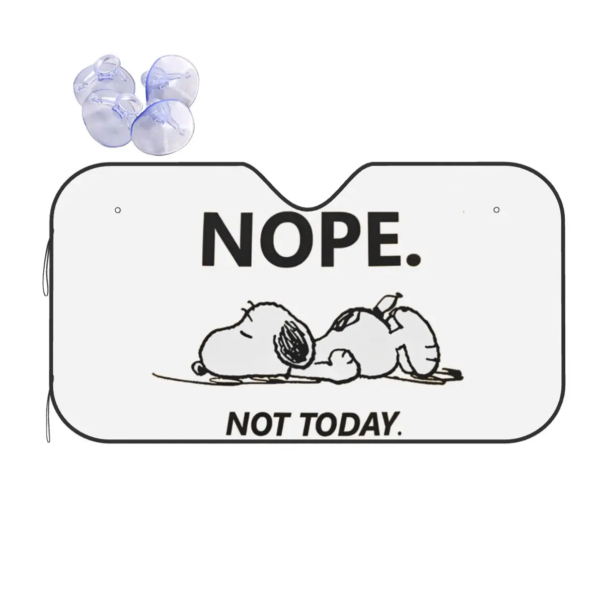 

Snoopys Nope Not Today солнцезащитный козырек на лобовое стекло, новинка, козырек на переднее окно автомобиля 70x130 см, чехол на лобовое стекло автомобиля, солнцезащитная занавеска