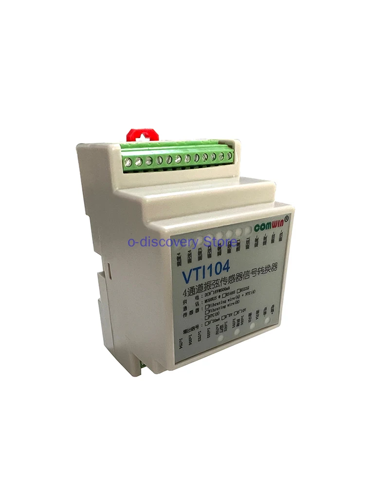 VTI104 Single/4-channel Vibrating Wire Acquisition Instrument Frequency to 485 Voltage Current Analog Output Temperature Reading