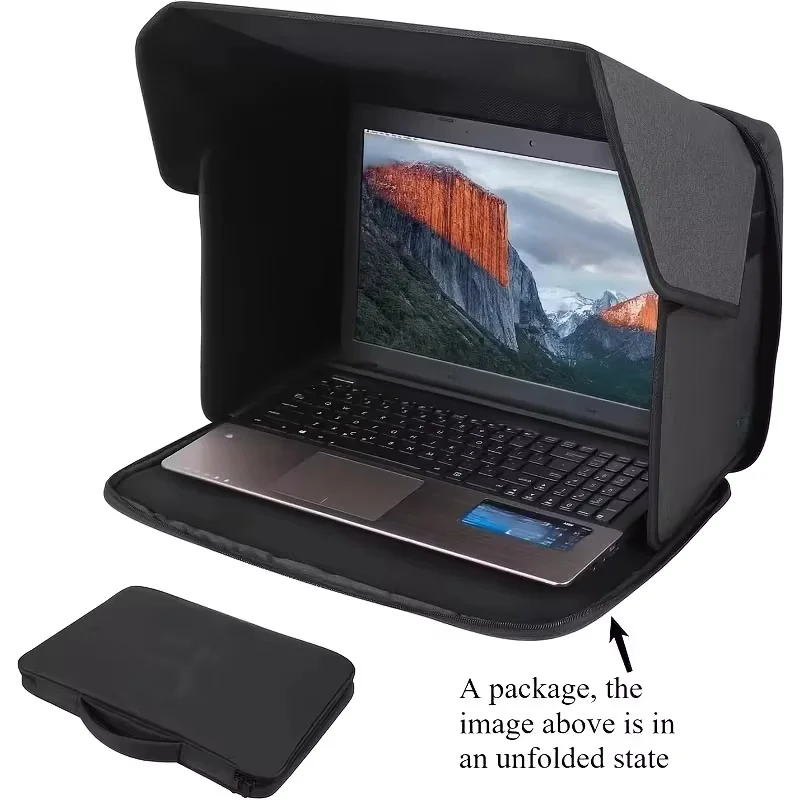 Foldable Laptop Sun Visor, Laptop Bag, Outdoor Computer Privacy Cover, Portable Laptop Protective Case