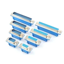 5PCS DB9 DB15 DB25 DB37 DIDC9/DIDC15/DIDC25/DIDC37 male female plug serial port connector idc crimp type D-SUB rs232 adapter