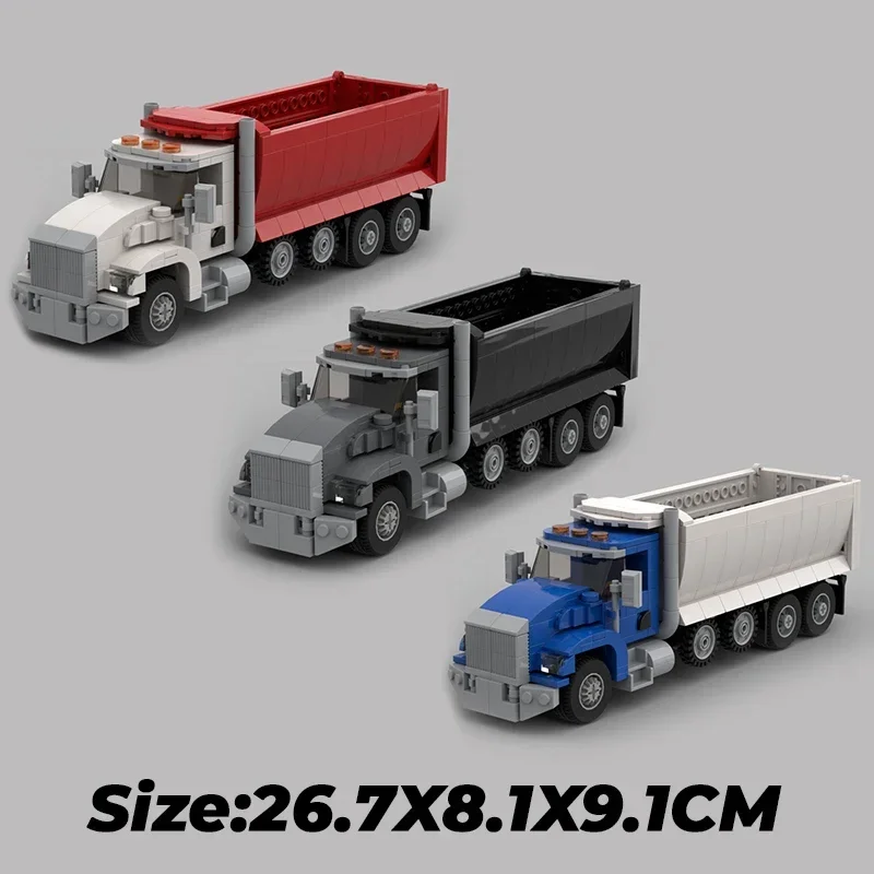 City Transportation Vehicle Model Moc Building Bricks T800 Dump Truck Technology Blocks Gifts Christmas Toys DIY Sets Assembly