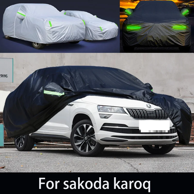 For sakoda karoq auto anti snow, anti freezing, anti dust, anti peeling paint, and anti rainwater.car cover protection