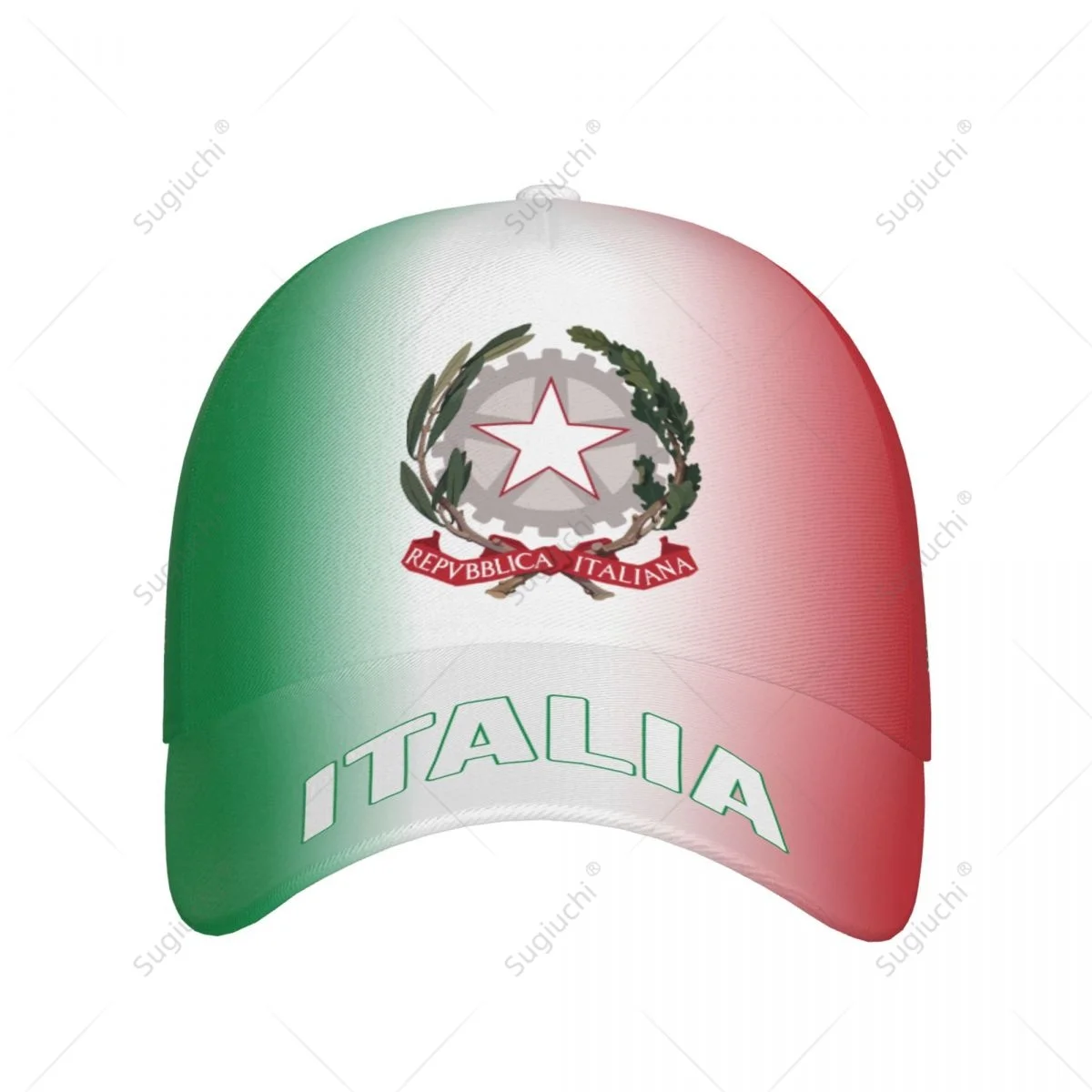Unisex Baseball Cap Hat Italy Flag Gradient Color 3D Printing for Tennis Outdoor Bike Bicycle Golf Baseball Sports Fans