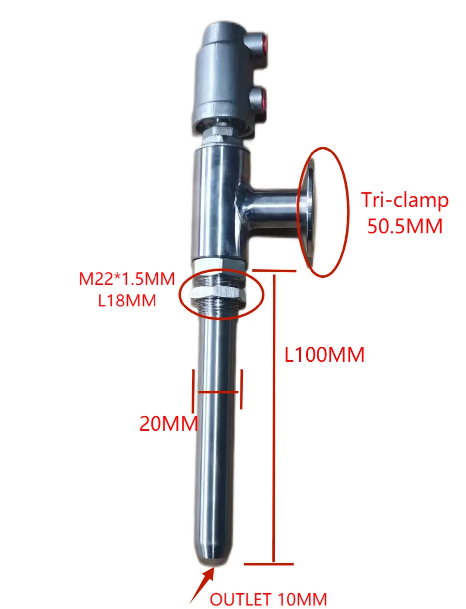 Linear Pneumatic Filling Machine Filling Valve / Filling Head Filling Nozzle Tri-clamp Pneumatic Valve