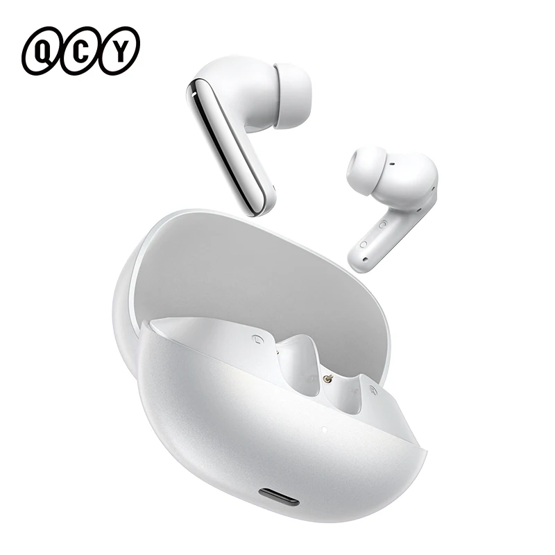 QCY Melobuds N20 Draadloze oordopjes 56dB Adaptieve ANC Ruisonderdrukking Bluetooth 6.0 Dubbele verbinding 40 uur oordopjes