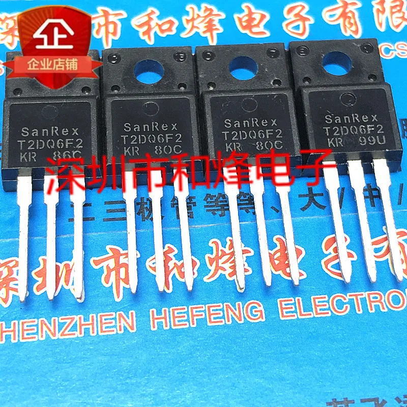 10pcs  T2DQ6F2 ½ TO-220F