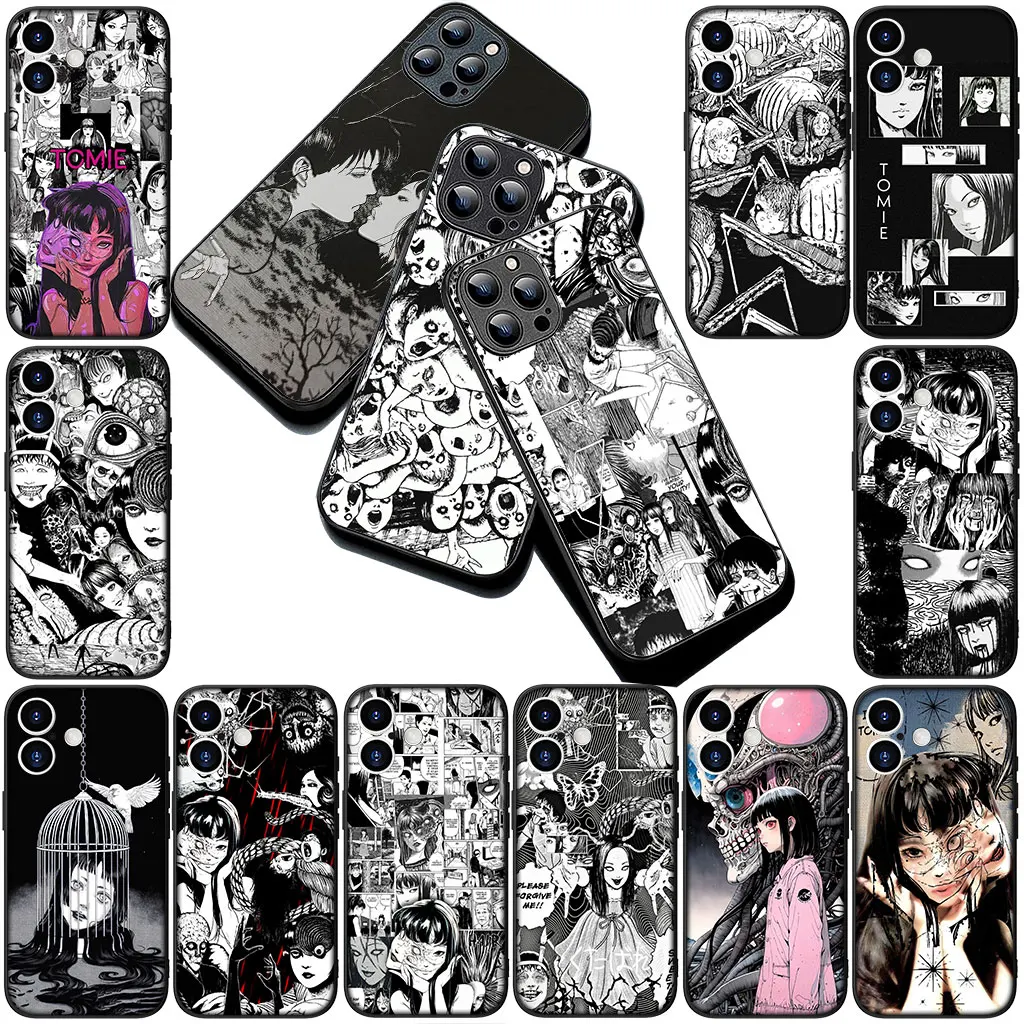 Чехол для телефона с изображением комиксов Junji Ito (Томи Ито) для Samsung Galaxy S25, S24, S23 FE, Ultra, Plus, S7 Edge, S25+, S23+, A56 5G, мягкий чехол