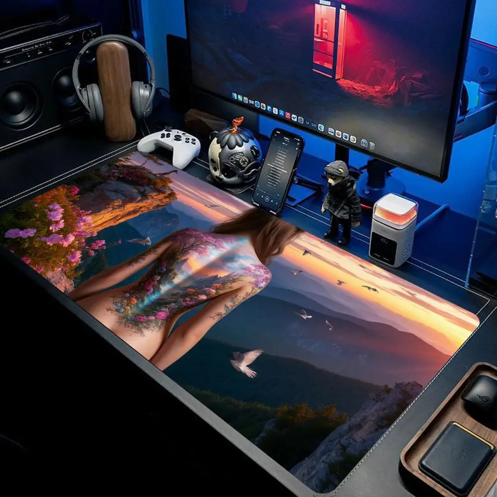 

Yakuza Mouse Pad Tablet mouse Pad Laptop xl desktop mouse pad, cute HD Rainbow Gaming keyboard pad, csgo Player, 90x40 XAXC