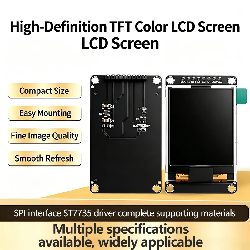 SPI TFT Color LCD Screen Module ST7735 Driver 1.44/1.8/2.4/2.8 Inch SPI Interface Display Module For Arduino ESP32 DIY Project