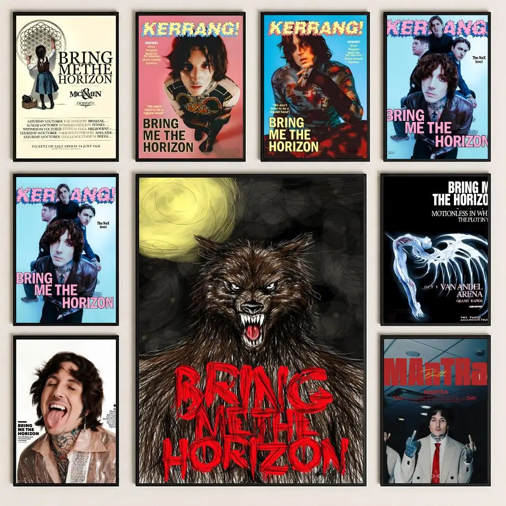 band Bring Me The Horizon Poster Poster HD Printing Cozy and Warm Style for Home Decor for Bedrooms Cafes Gift Giving