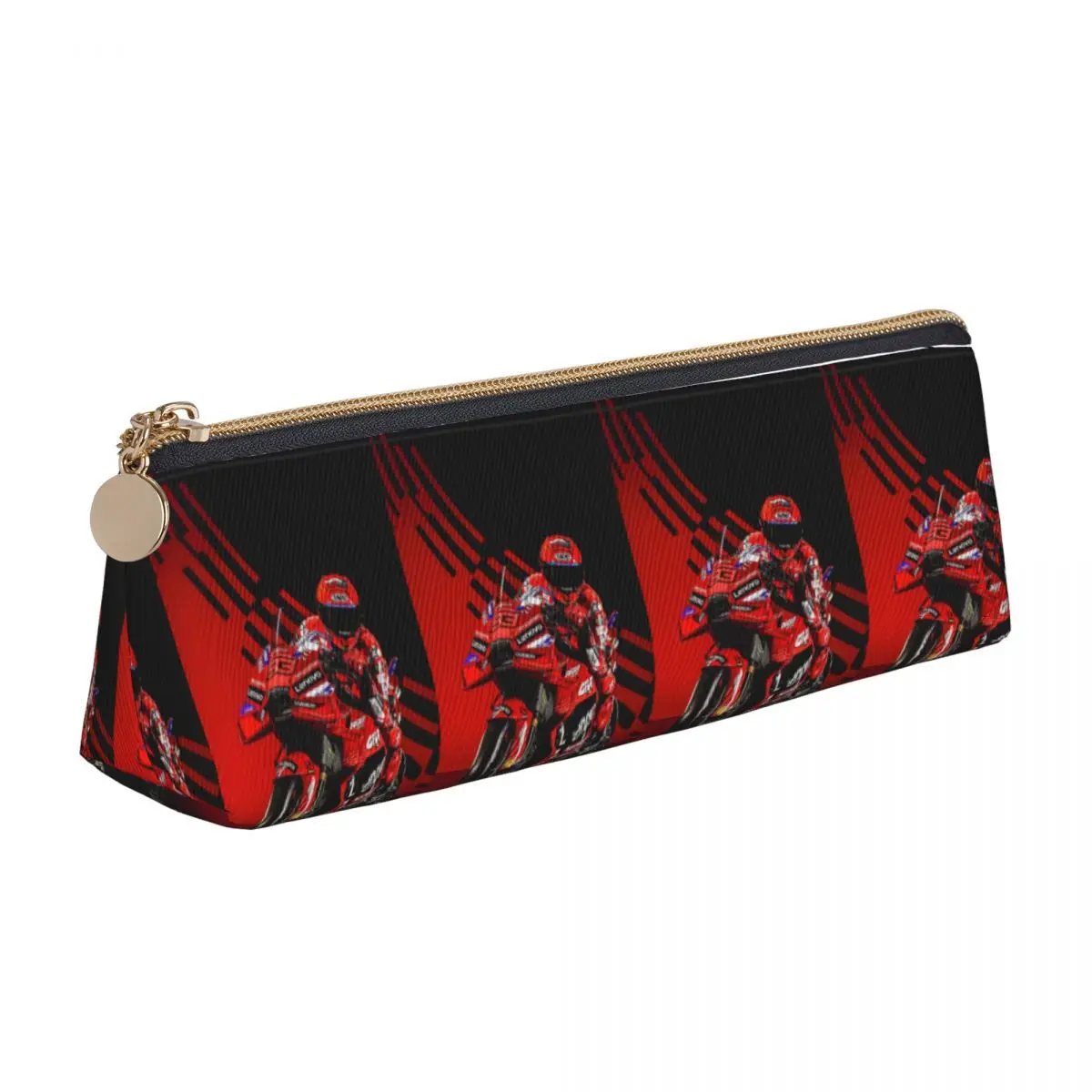 Motorcycle Racing Marqueze Pencil Case for Boys Girls School Large Storage Pen Box Pencil Bag Stationery Supplies Pen Holder Bag