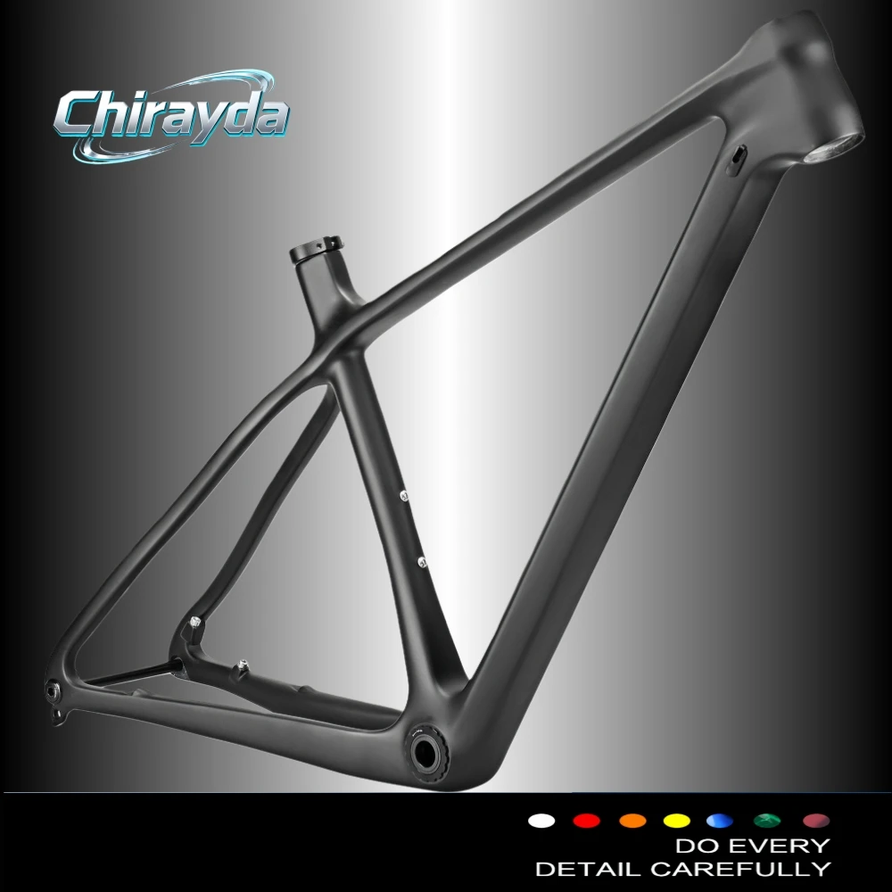 

Chirayda Full Carbon 29er MTB Carbon Frame Hardtail Bike Frame 1260G T1100 Toray Carbon Fiber 15" 17" 19 inch Bicycle Framesets