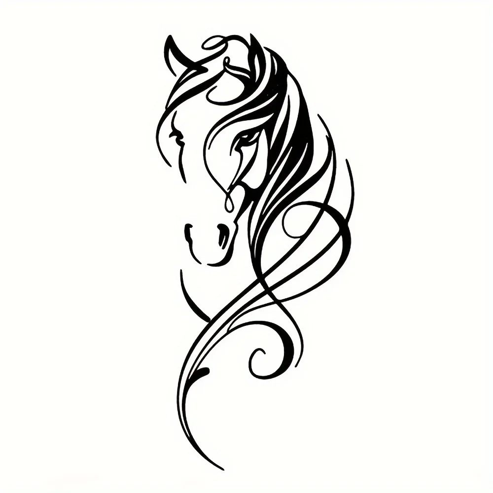 1pc Creative Horse Stickers Voiture For Car Body Decor Vinyl Car Styling Auto Engine Cover Door Window Car Decal