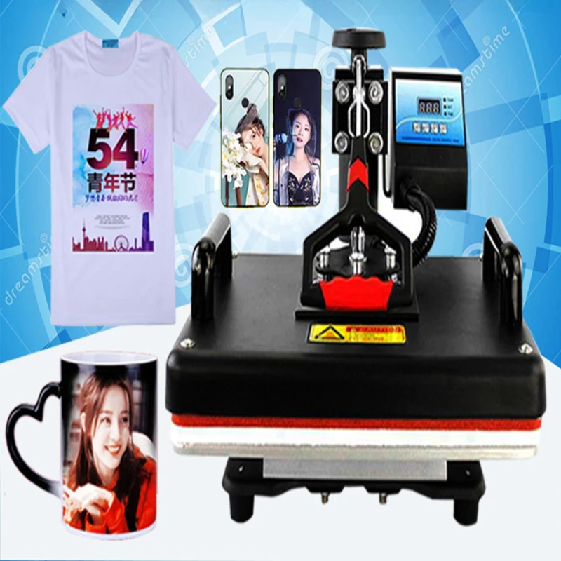 Printing clothes machine, t-shirt printing, custom pattern photo equipment, short sleeve diy photo hot stamping