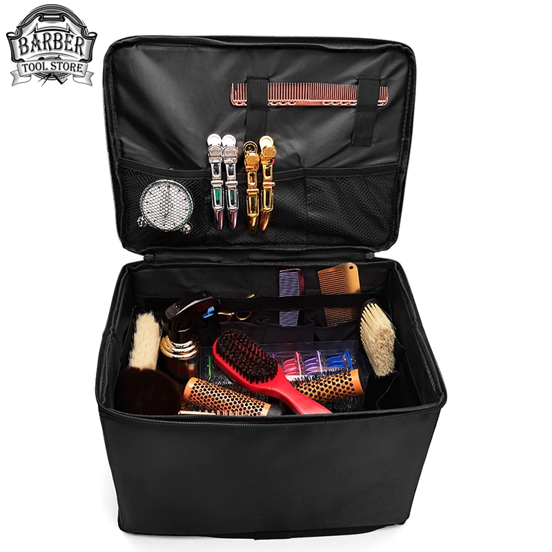 Professional Beauty Salon Makeup Artist Organiser Foldable Beautician Styling Tools Case Portable Ladies Travel Cosmetic Toolkit