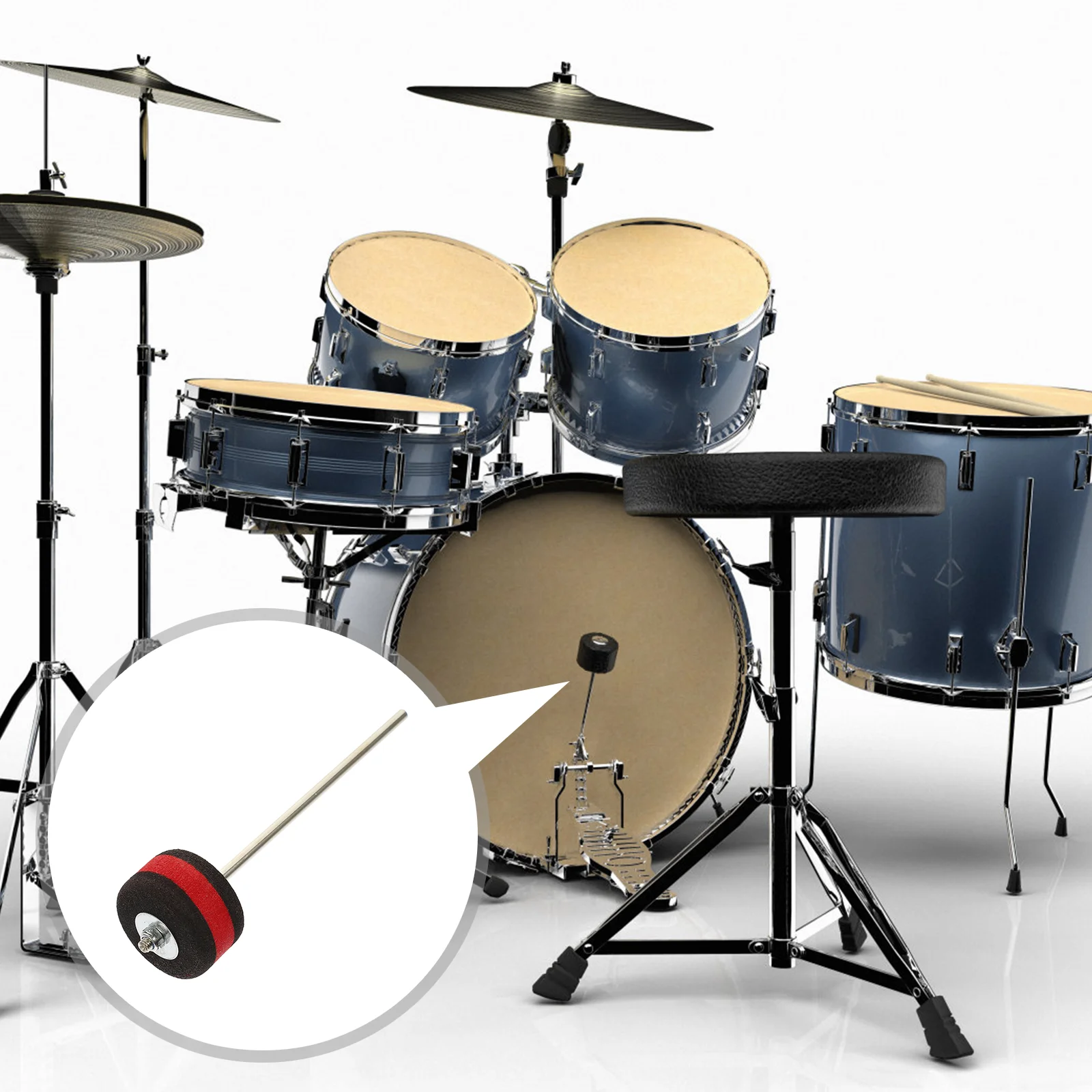 

Drum Kit Hammer Pedal Professional Replacement Instrument Accessory Percussion Part Drumsticks