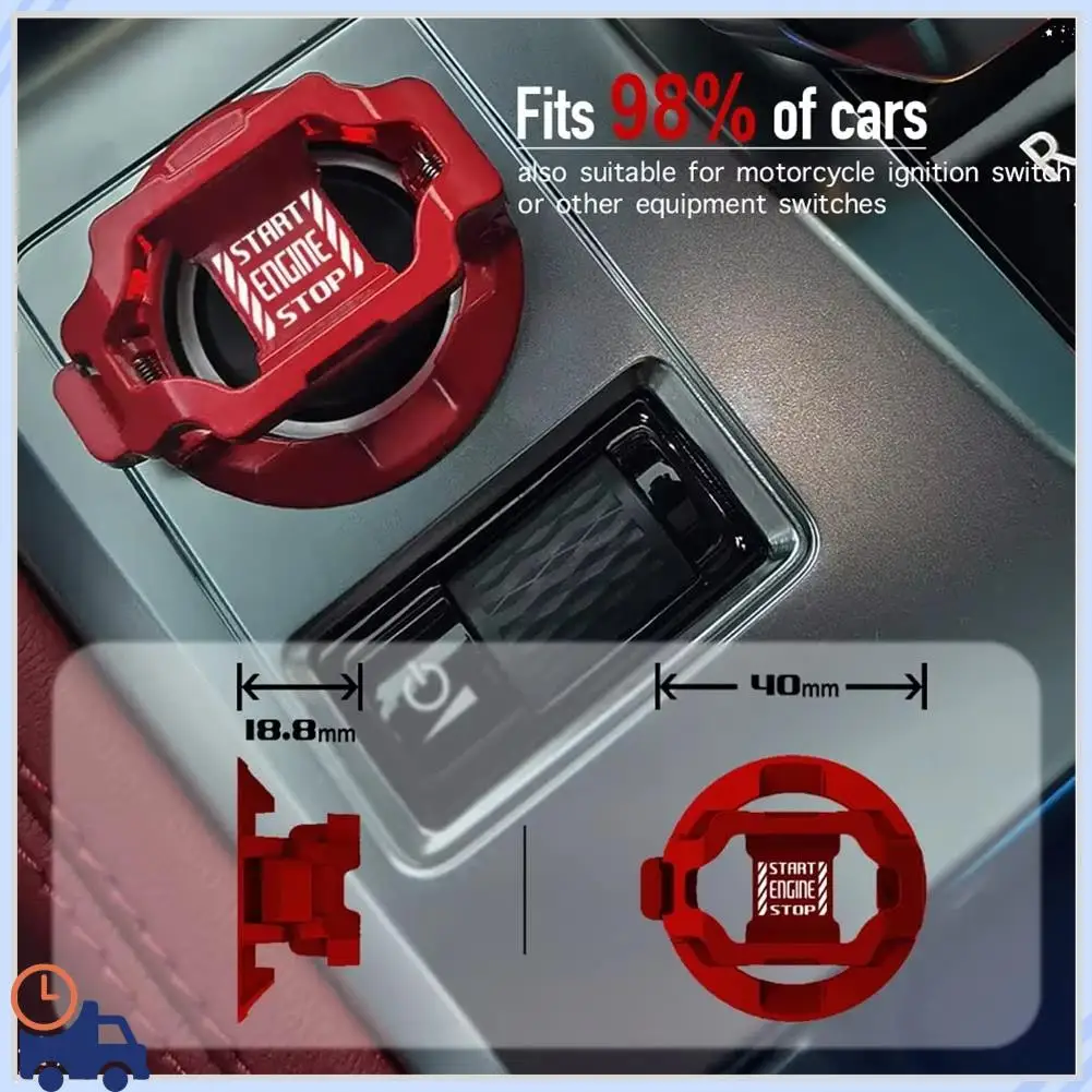 Durable Decor Car Protector Push Start Switch Button Cover Protector Start Stop Button Cover