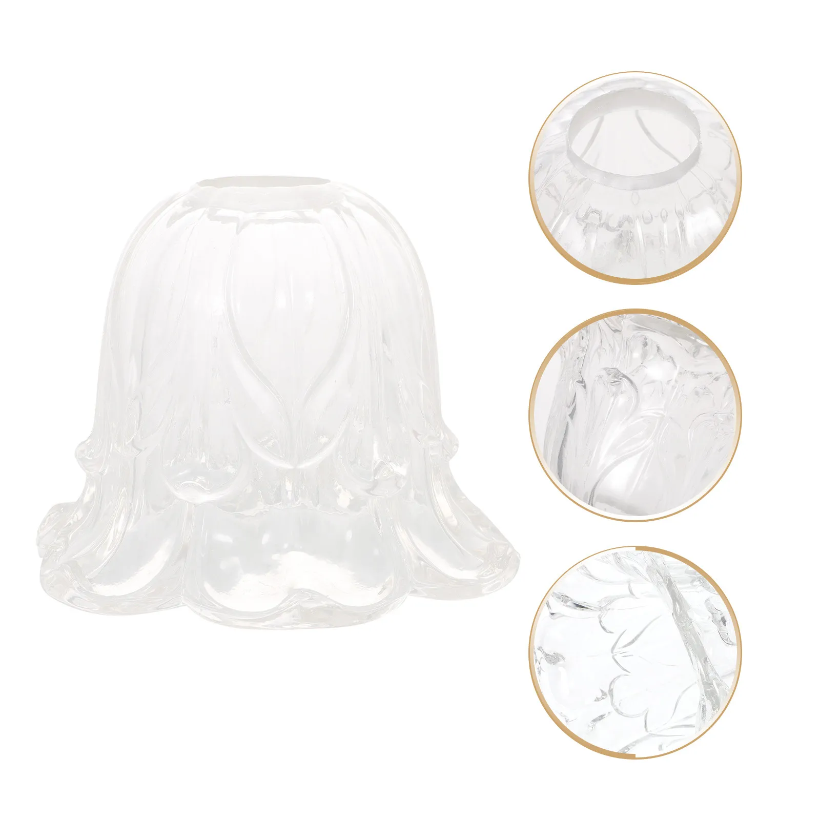 

Декоративный матовый стеклянный плафон в форме цветка для внутреннего освещения: для подвесных светильников, потолочных и настенных бра, кухонь, прихожих, столовых