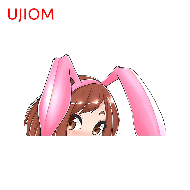 UJIOM Bunny Girl Have Clothes Uraraka Ochako Wall Sticker Eye Catching Scratch Proof PVC Decal Suitable For Cupboard Vestibulec