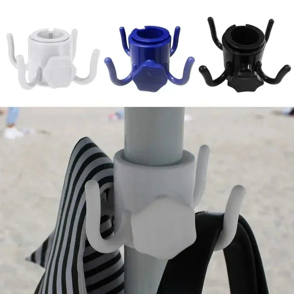 Outdoor Beach Umbrella Hooks Hanger Space-saving Versatile Four-corner Hook Wear-resistant Useful Sun Umbrella Storage Holder