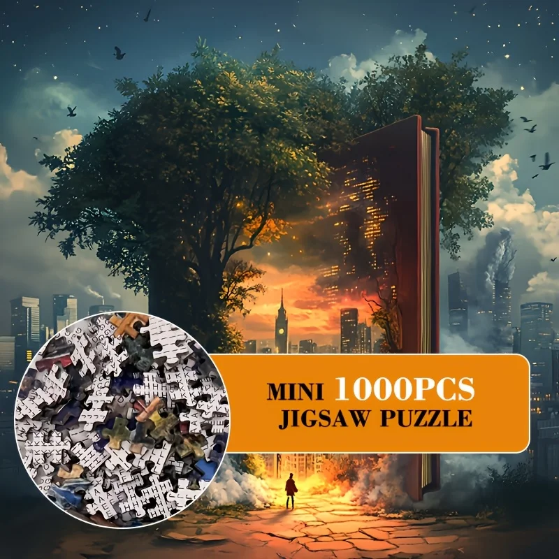 

Волшебный мир, 1000 шт., мини-паперовой пазл | 14,96x114,96 дюйма (38x26 см) | Подложка направляющей секции | Игры для вечеринок