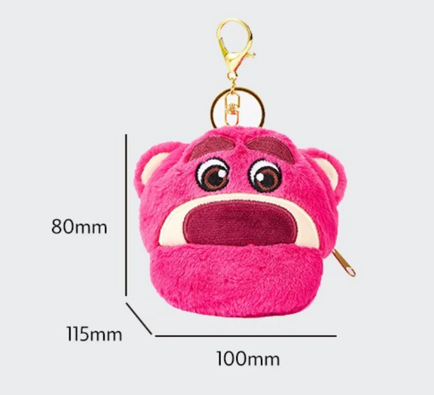 Disney Cartoon Stitch Hat Keychain Plush Coin Wallet Hanging Adornment Cute Doll Bag Pendant