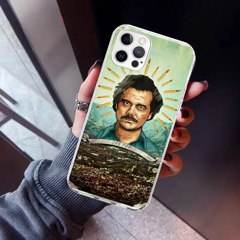 Narcos TV Series Pablo Escobar Phone Case For iPhone 16 15 14 13 12 Mini 11 Pro Max Cover 7 Plus X XS XR 8 + SE Silicone Shell P