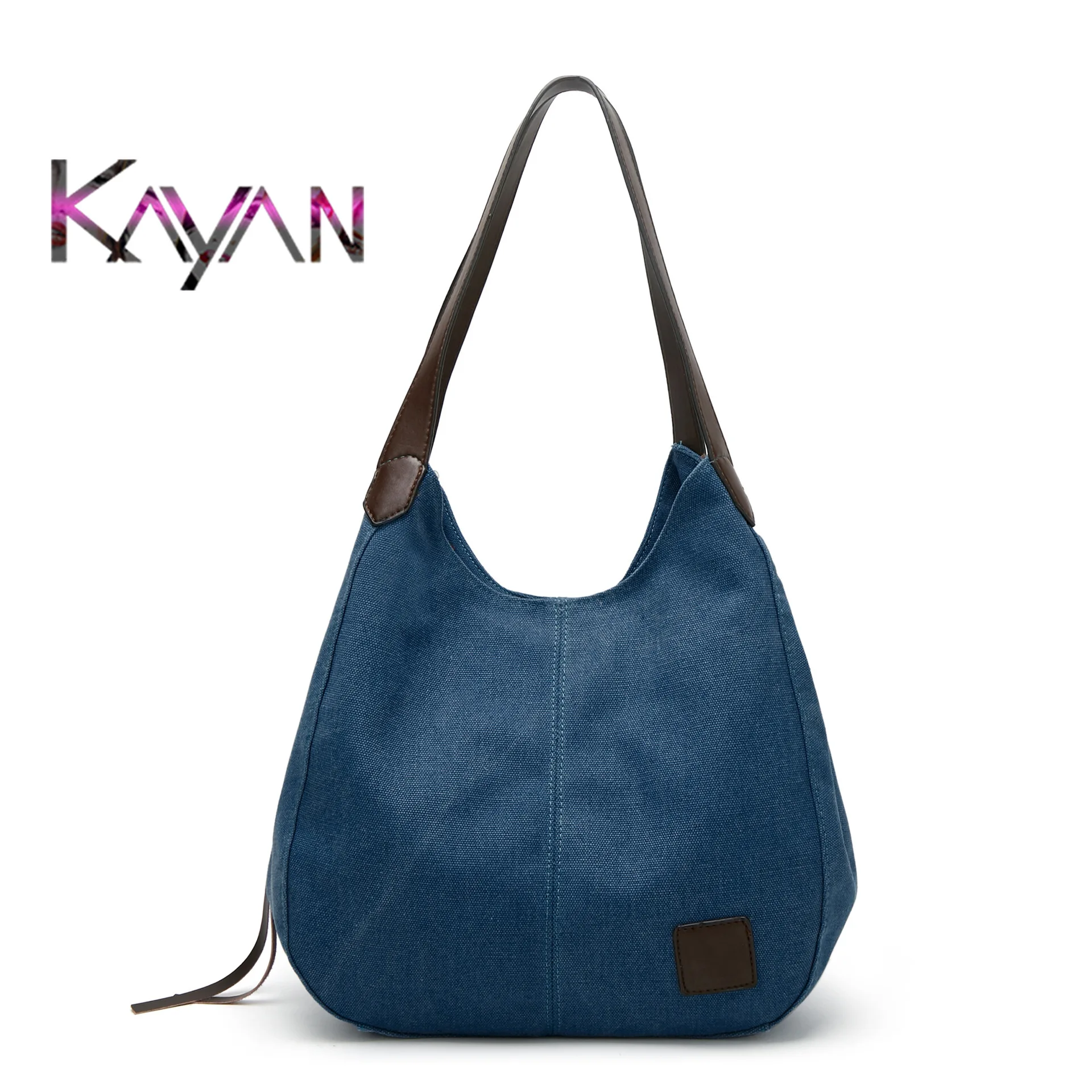 Fashion Trend Functional Simple Women Handbag Large Capacity Canvas Tote Shopping Bag For Ladies Female