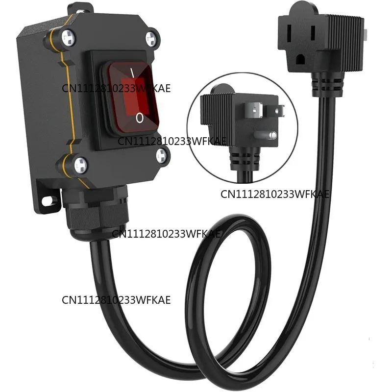 Car modification switch outdoor waterproof rocker switch junction box 30A high current line halfway waterproof switch