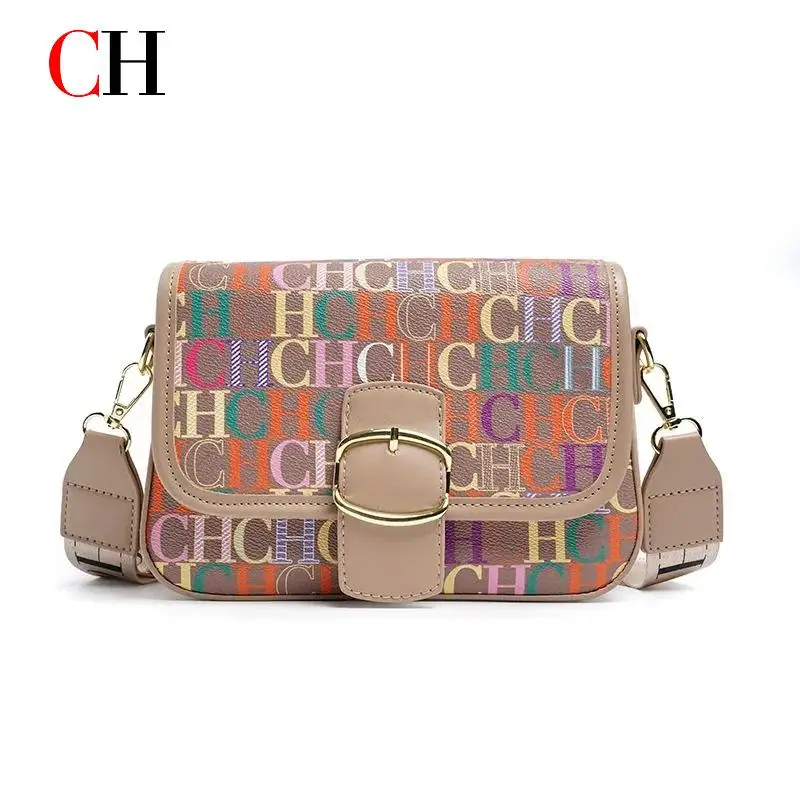 CH High Quality Design Letter Slanted Women's Bag Exquisite and Elegant Women's Packaging Decoration Versatile and Fashionable