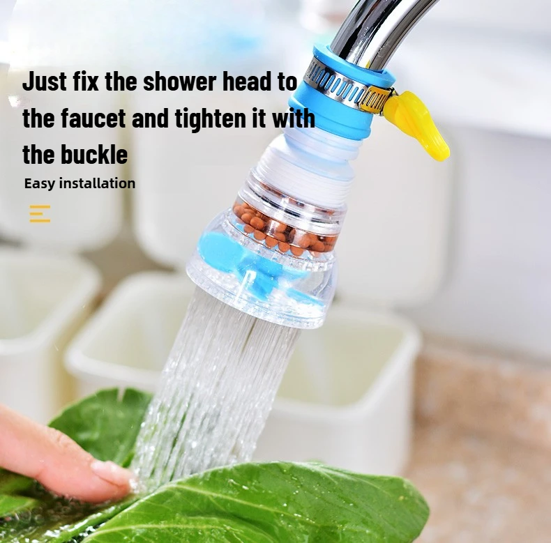 

Фильтр для воды, очиститель, удлинитель для крана, кухонные аксессуары, универсальный вращающийся на 360° брызгозащищенный кран, барботер, излив для душа