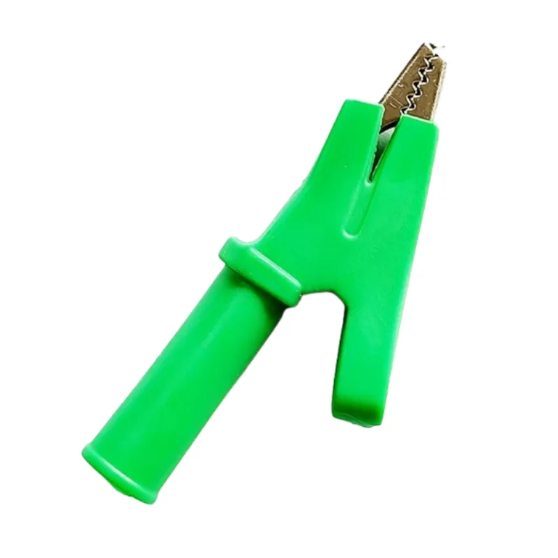 High quality with protective cover, full copper voltage crocodile clip test clip, wire clip with 4MM socket opening 10M