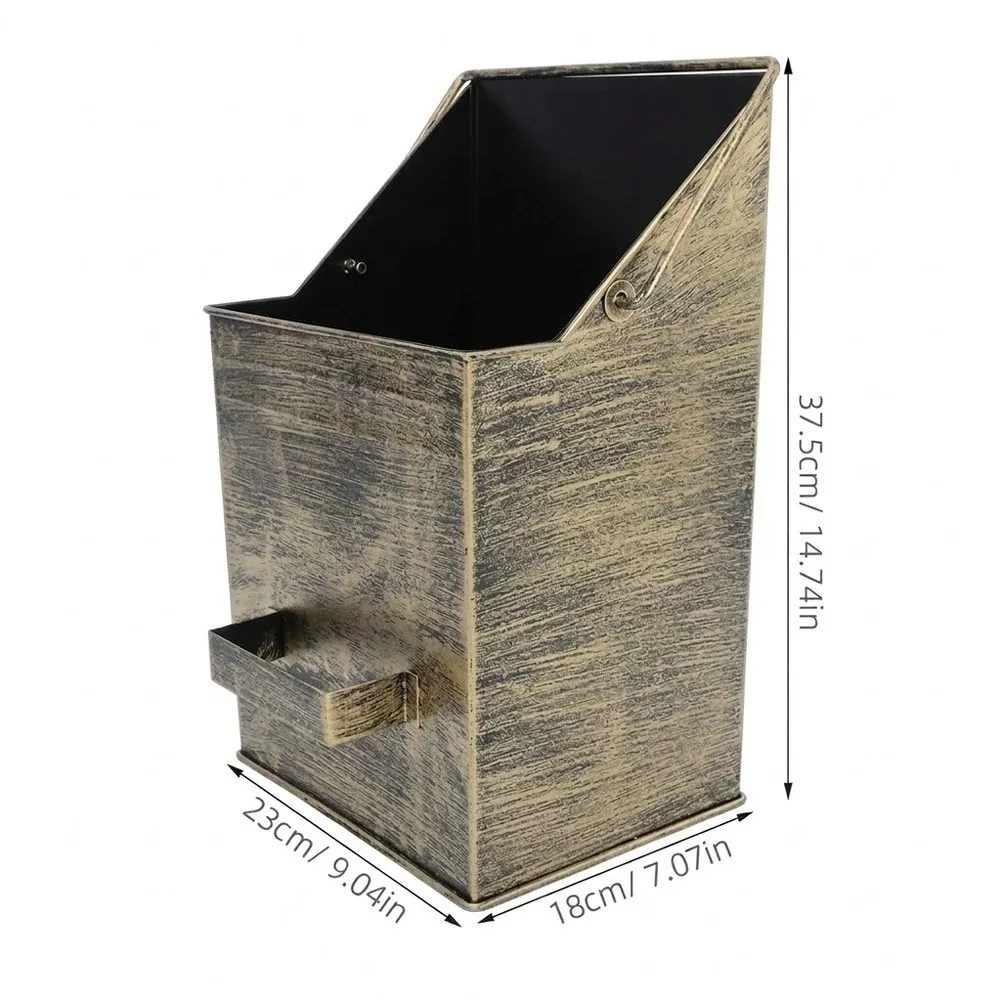 Rustic Metal Coal Bucket with Antique for bronze Appearance for Enhancing Fireplace Aesthetics While Serving Practical Needs