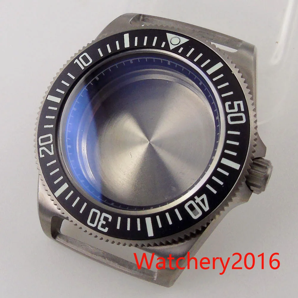 

Bliger 42mm AR Coating Sapphire Crystal Diver Titanium Watch Case Fit NH35 NH36 20ATM Waterproof BGW9 Lume Black Chapter Ring