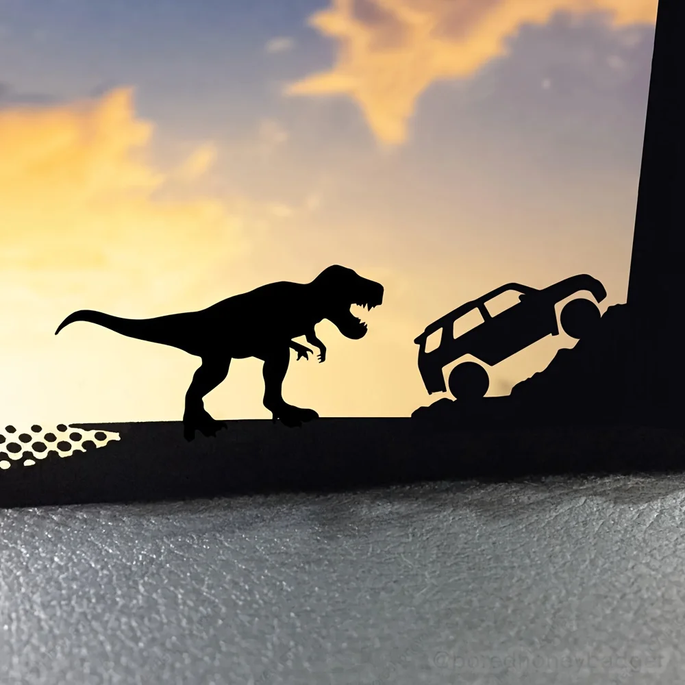 1pc Car & Runner Silhouette Vinyl Sticker Waterproof Easter Egg Decal for Car Windshield SUV