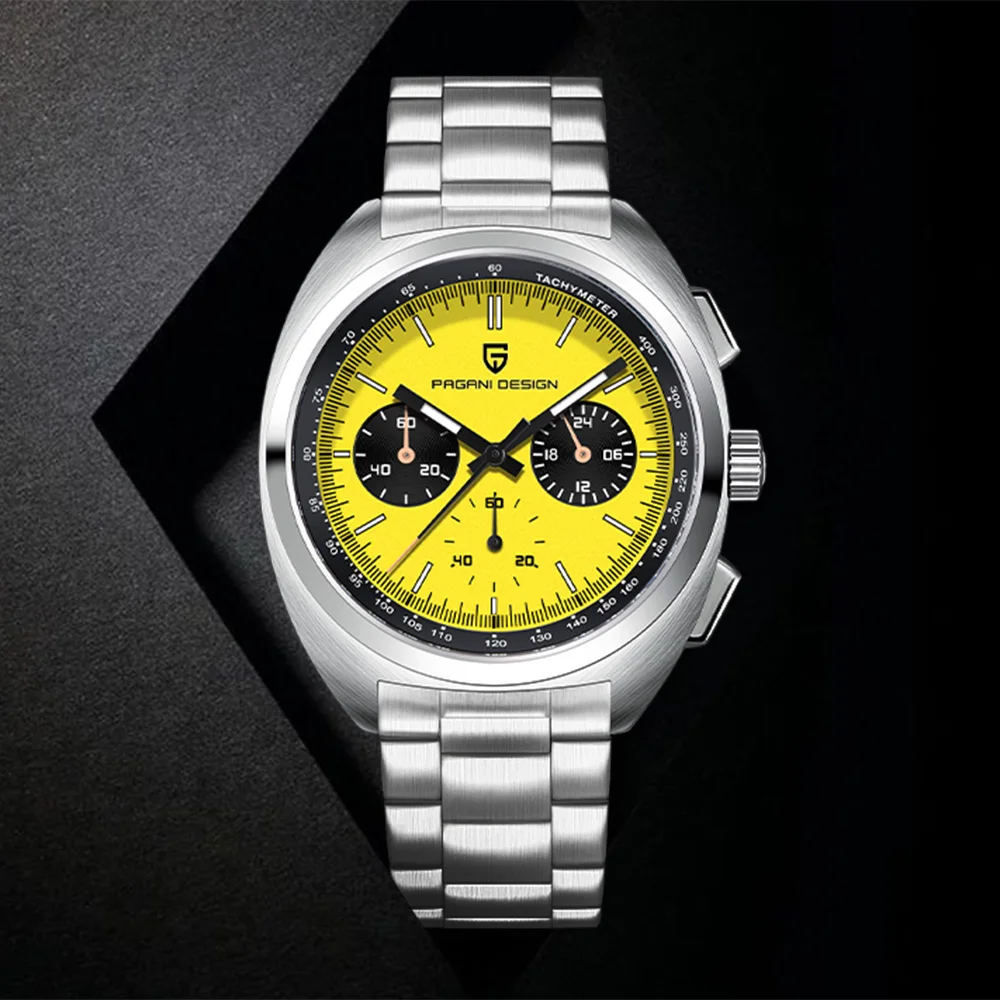 

Pagani Design 2025 Лучшие мужские часы с кварцевым хронографом, мужские роскошные сапфировые зеркала VK63, модные водонепроницаемые часы из нержавеющей стали