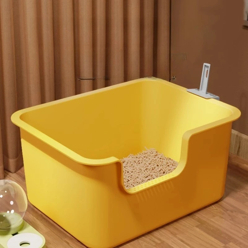 Plastic Litter Box Accessories open-ended Defecation Litter Box Large Supplies Self-Cleaning Gato Accesorios Household Products