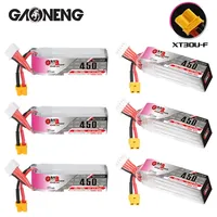 1-10Pcs GNB 4S 15.2V 450mAh 80C/160C Rechargeable Battery For Racing Drone FPV Quadcopter Helicopter Parts 4S Lipo Battery