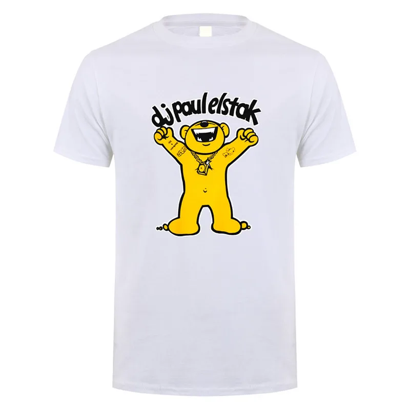 Paul Elstak T Shirt Summer Men Cotton Short Sleeve Hardcore T-shirts Man Clothing Tops