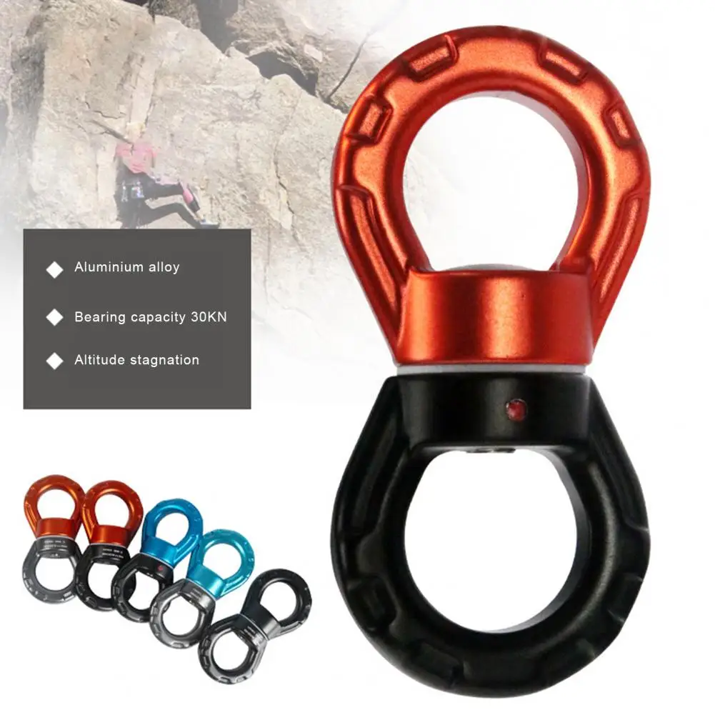 30KN Swing Swivel Aluminum Alloy Universal for Aerial Yoga Climbing Hammock Smooth 360 Degree Rotation Ball Bearings O-Shaped