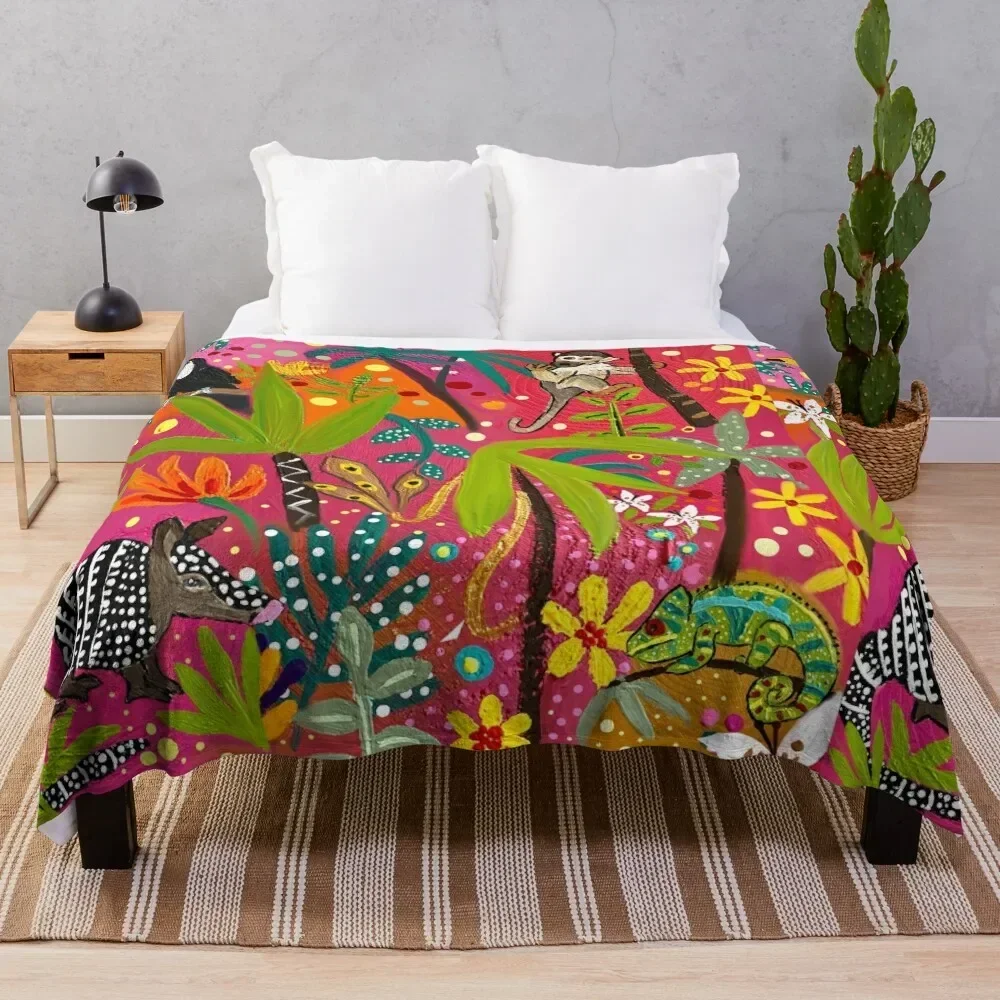 Crazy Amazonia Throw Blanket Winter beds Plaid on the sofa Decorative Beds Luxury St Blankets