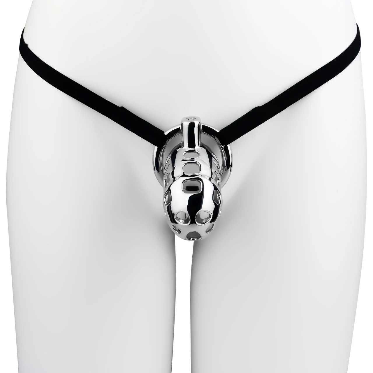 FRRK Femboy Abstinence Breathable Metal Chastity Device With Three-Way Elastic Auxiliary Strap Penis Bondage Adult Fetish Toys 5