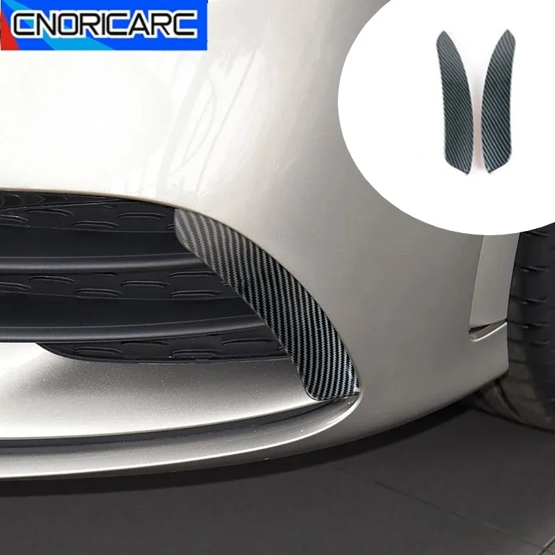 

Для Mercedes Benz A Class W177 A180 A200 2019-2022 Передняя противотуманная фара, боковая рамка для бровей, автомобильные аксессуары, наклейка карбонового цвета