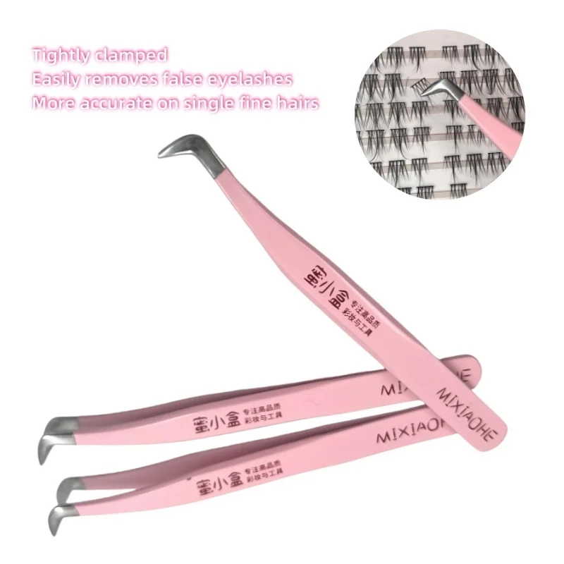 1pcs Make Up Tools Fiber Tips Eyelash Extensionl Tweezers Professional Lash Perfect Grip Tweezer Fake Eyelash Tweezers