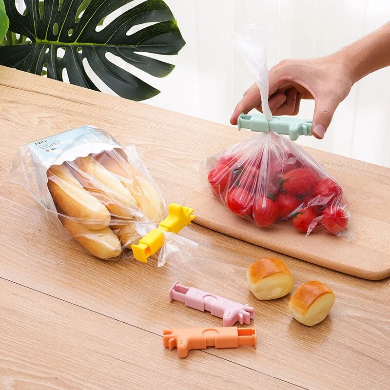 Portable Sealed Clips Kitchen Storage Food Snack Sealing Bag Clips Moisture-proof Sealing Clamp Sealer Buckle Bag Clamp Bag Clip